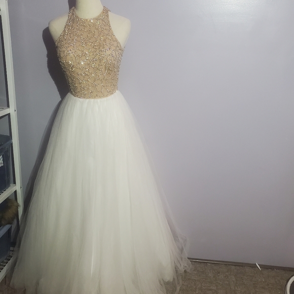 Glamour by Terani Couture Party Dress sparkle tulle ball gown - Picture 1 of 7